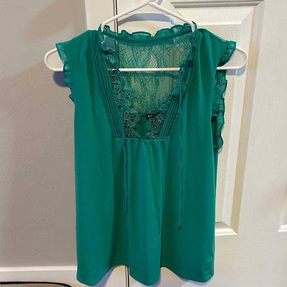 Green express blouse
